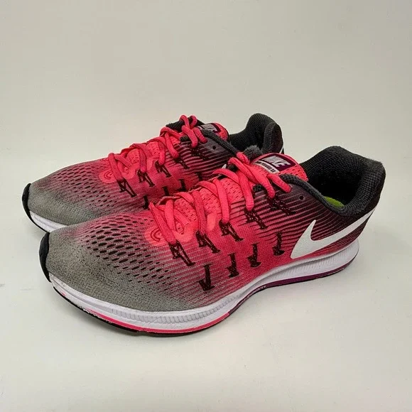 Nike Zoom Pegasus 33 Running Shoes Pink Grey Women's Size 9 - Picture 8 of 15